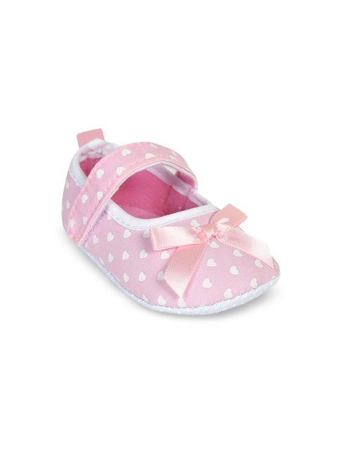 

Kiwi Girls Pink Printed Canvas Ballerinas