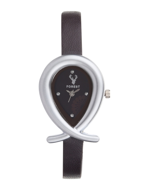 

Hobforestessentials Women Brown & Silver-Toned Analogue Watch FR-270-BR