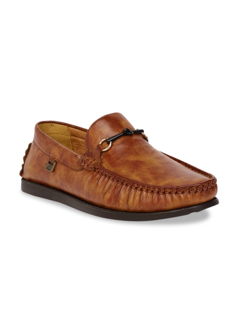 Respiro Men Tan Brown Solid Loafers