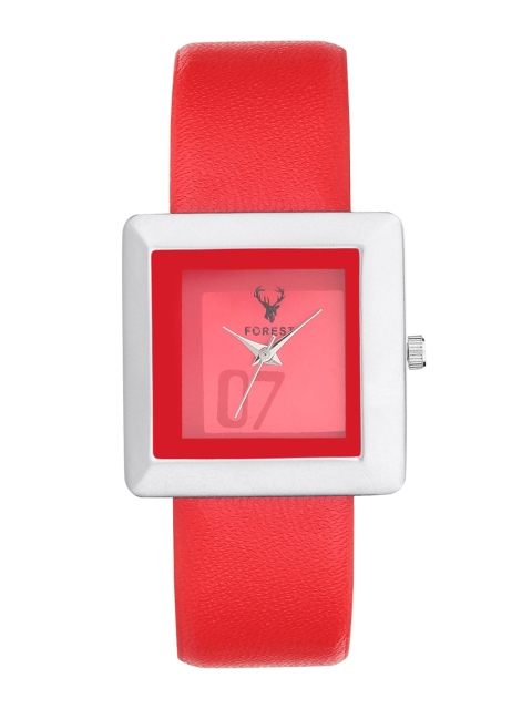 

Hobforestessentials Women Red Analogue Watch FR-266-RD