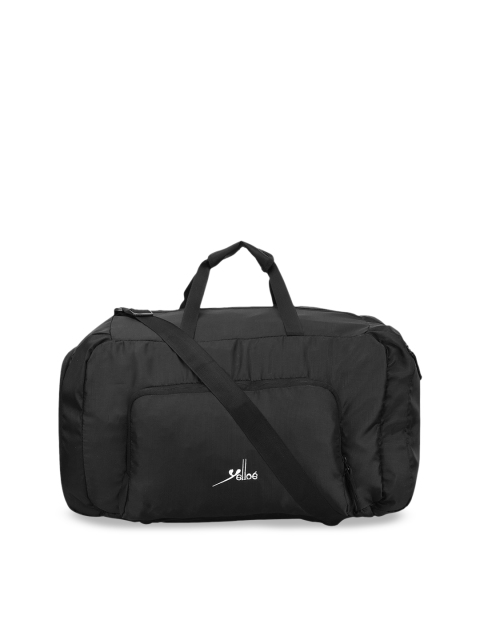 

Yelloe Men Black Solid Duffle Bag With Shoe Compartment