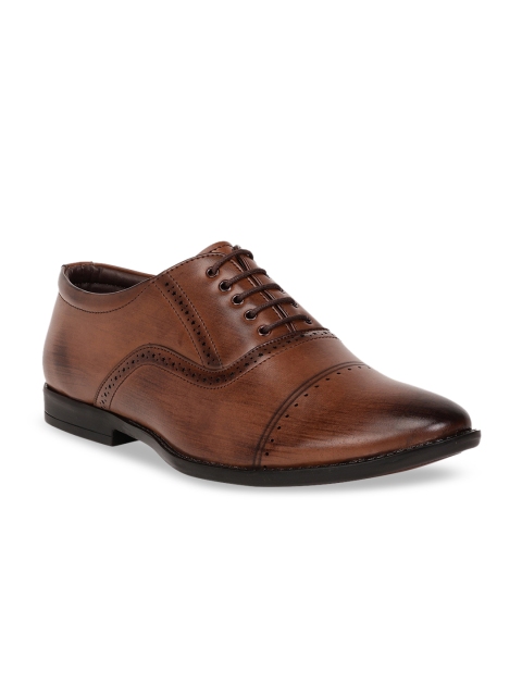 

Respiro Men Black Solid Formal Oxfords, Brown