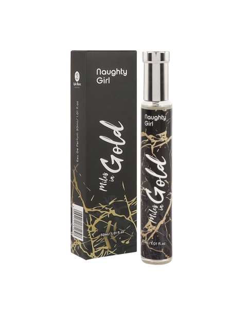 

Naughty Girl Women Miles In Gold EDP 30ml, Black