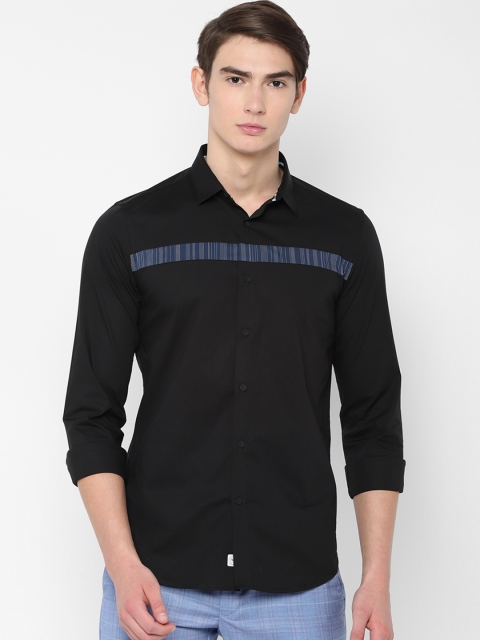 

Allen Solly Sport Men Black Slim Fit Striped Casual Shirt