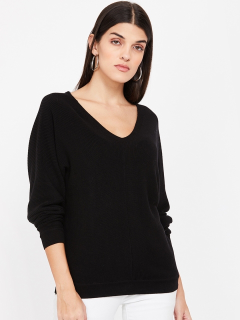 

Fame Forever by Lifestyle Women Black Self Design Sweater