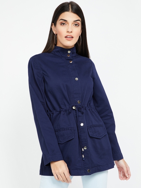 

Fame Forever by Lifestyle Women Navy Blue Solid Jacket
