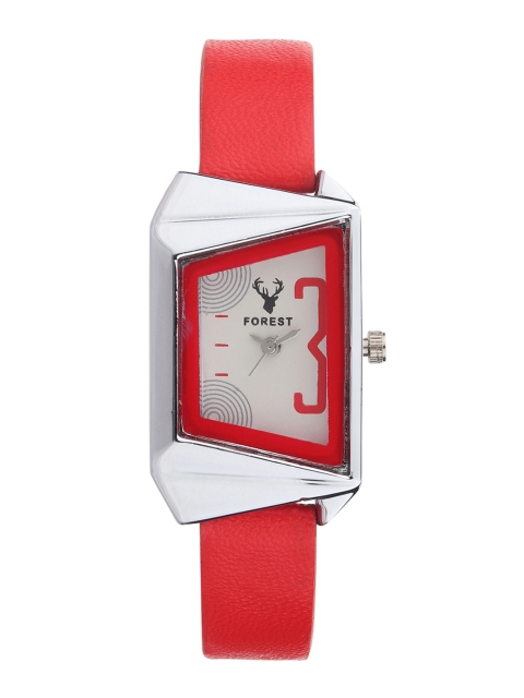 

Hobforestessentials Women White Analogue Watch FR-273-RD