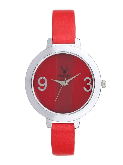 

Hobforestessentials Women Red Analogue Watch FR-269-RD