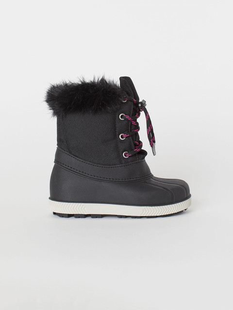 

H&M Girls Black Boots With Waterproof Feet