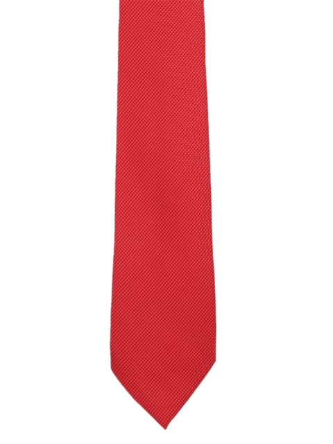 

Peter England Red Woven Design Broad Tie