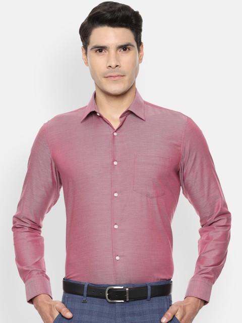 

Van Heusen Men Red Slim Fit Solid Formal Shirt