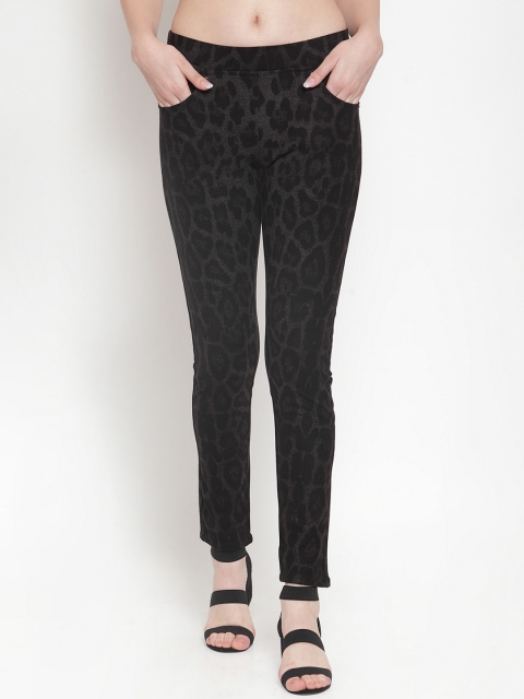 

Westwood Women Grey Loose Fit Printed Regular Trousers