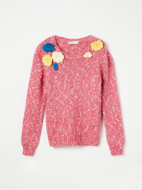 

Bossini Girls Pink Solid Sweater