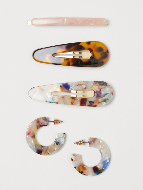 H&M Women Earrings And Hair Clips, Multi
