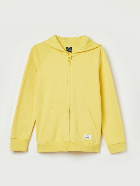 

Fame Forever by Lifestyle Boys Yellow Solid Hooded Sweatshirt
