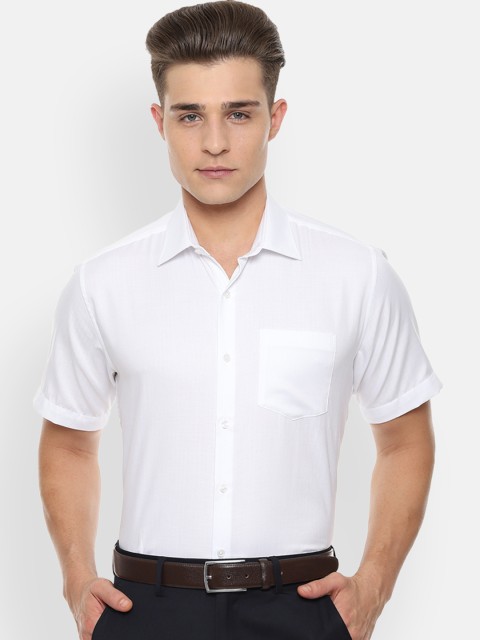 

Van Heusen Men White Regular Fit Solid Formal Shirt