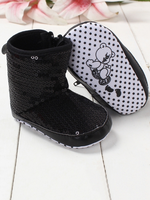 

Walktrendy Infants Black Sequinned Boots
