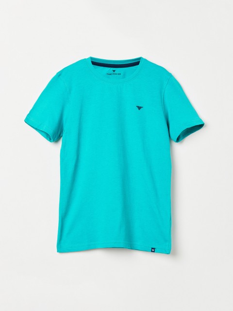 

Fame Forever by Lifestyle Boys Teal Solid Round Neck T-shirt
