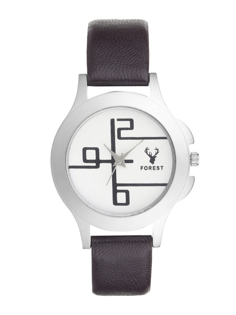 

Hobforestessentials Women White & Black Analogue Watch FR-268-BK