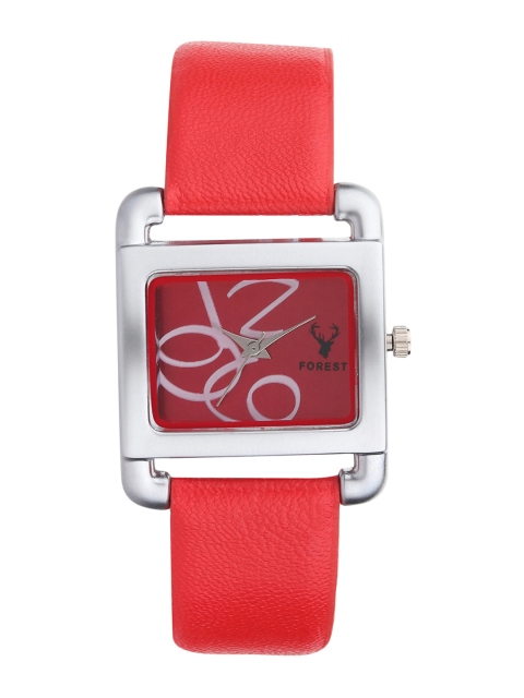 

Hobforestessentials Women Red Analogue Watch FR-271-RD