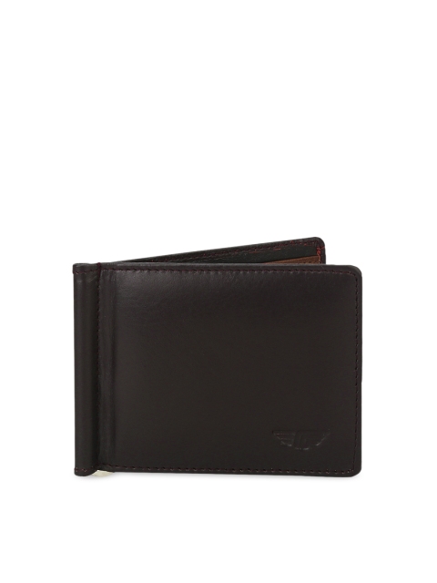 

Red Tape Men Brown Solid Leather Two Fold Wallet