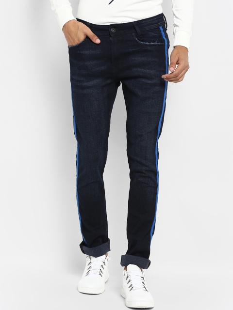 

Mufti Men Navy Blue Mid-Rise Clean Look Stretchable Slim Fit Jeans