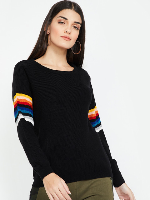 

Fame Forever by Lifestyle Women Black Solid Sweater