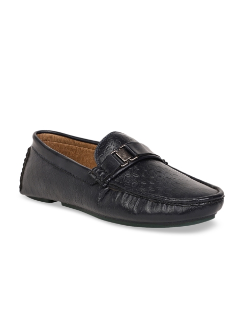 

Respiro Men Navy Blue Textured Loafers