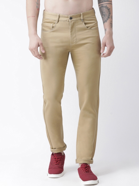 

Rex Straut Jeans Men Khaki Slim Fit Mid-Rise Clean Look Jeans