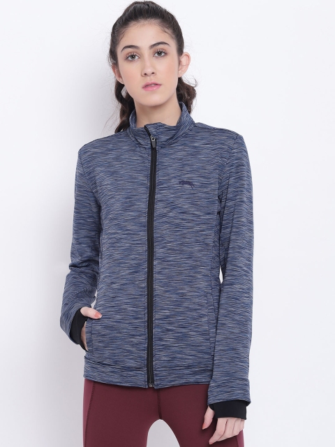 

JUMP USA Women Navy Blue Solid Sweatshirt