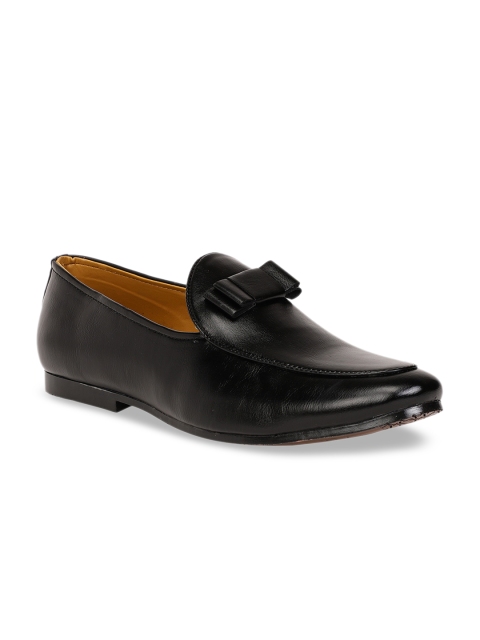 

Respiro Men Black Formal Slip-On Shoes