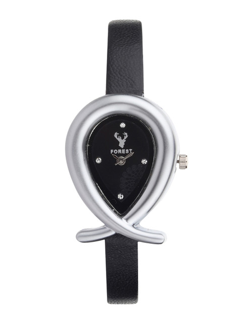 

Hobforestessentials Women Black Analogue Watch FR-270-BK
