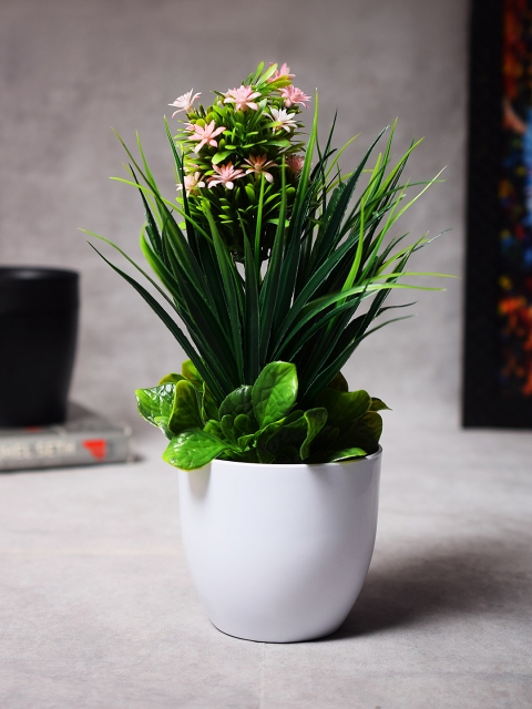 Archies Green & Pink Artificial Bonsai Plant