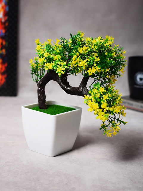 Archies Green & Yellow Artificial Bonsai Plant