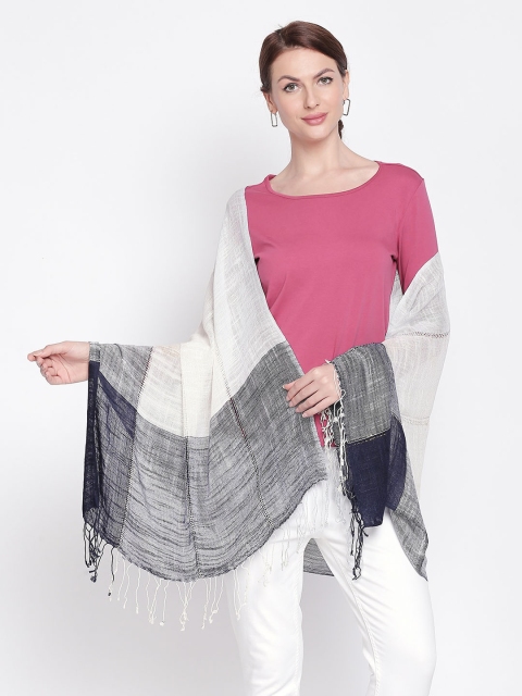 

Style Quotient Cream And Grey Printed Scarves