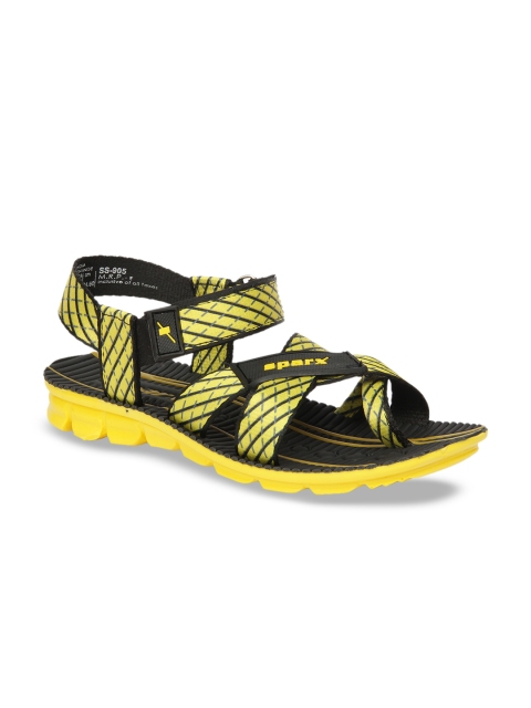 

Sparx Men Yellow & Black Sports Sandals