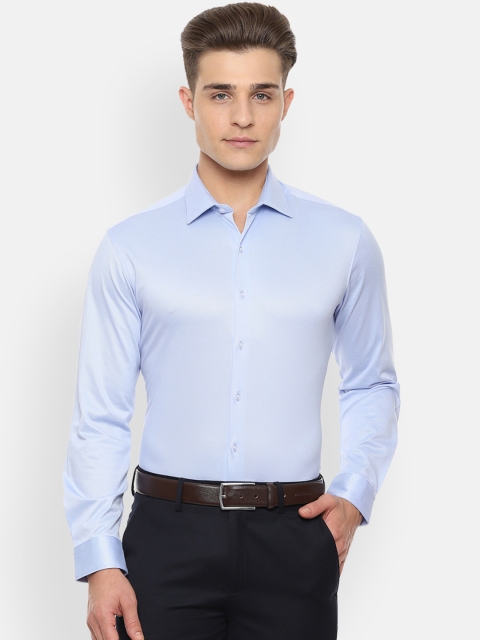 

Van Heusen Men Blue Slim Fit Solid Formal Shirt