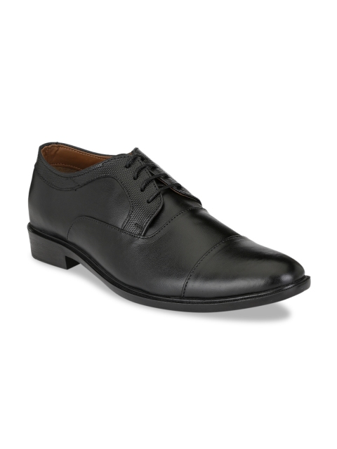 

Rodolfo Darrell Men Black Solid Leather Formal Derbys