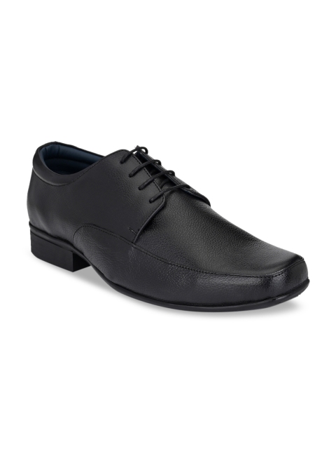 

Rodolfo Darrell Men Black Solid Leather Formal Derbys
