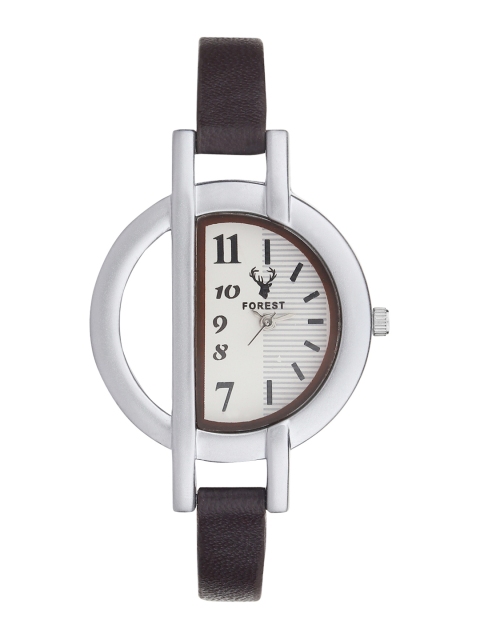 

Hobforestessentials Women White & Black Analogue Watch FR-267-BR