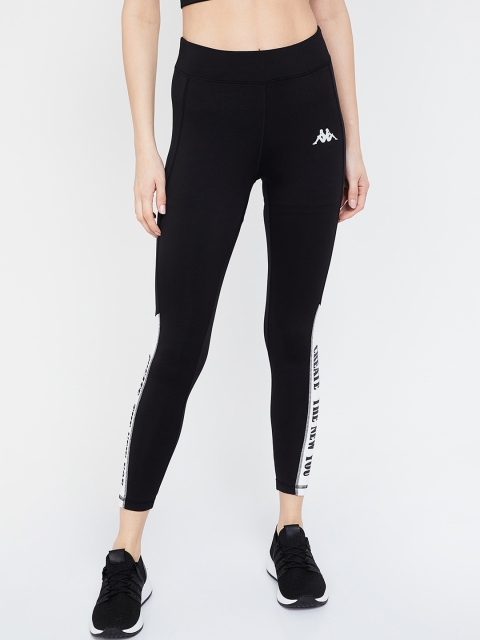 

Kappa Women Black Printed Knitted Tights