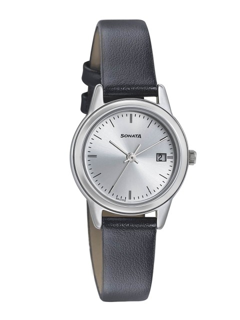 

Sonata Essentials Women Silver Analogue watch NL8157SL01