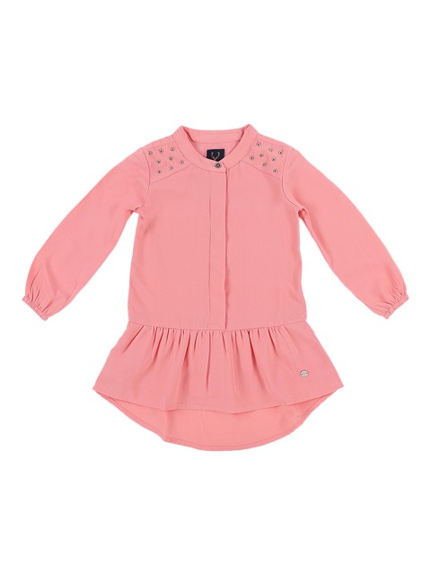 

Allen Solly Junior Girls Pink Embellished Drop-Waist Dress
