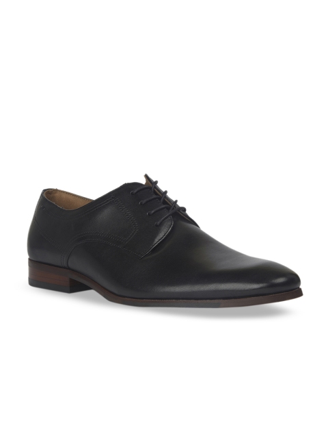 

ALDO Men Black Solid Formal Leather Derbys