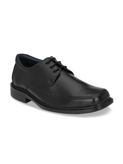 

Rodolfo Darrell Men Black Solid Leather Formal Derbys