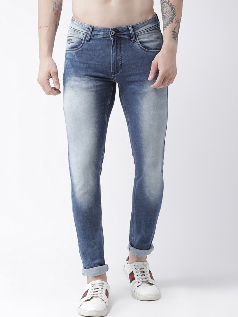 

Rex Straut Jeans Men Blue Slim Fit Mid-Rise Clean Look Jeans
