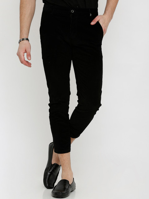 

Rex Straut Jeans Men Black Smart Slim Fit Solid Regular Trousers