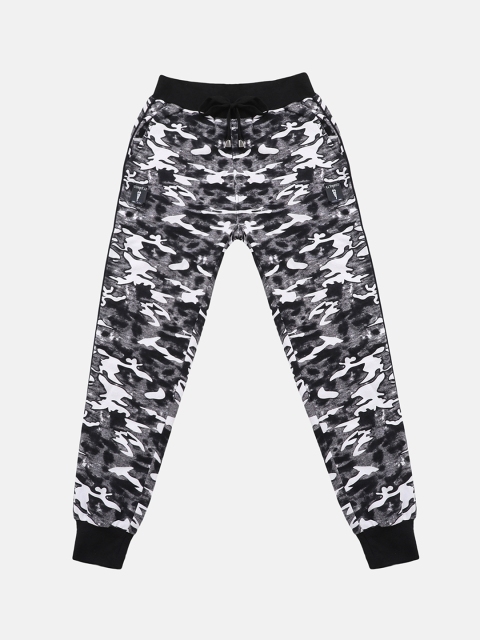 

Lil Tomatoes Boys Grey & White Camouflage Printed Joggers