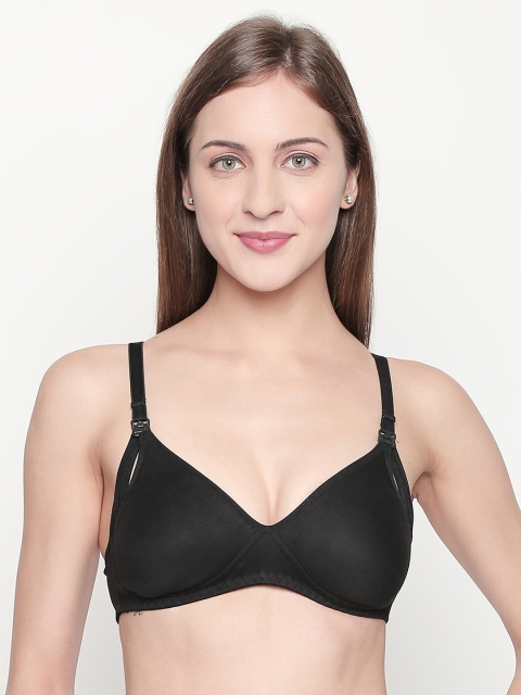 

Lady Love Black Solid Non-Wired Non Padded T-shirt Bra LLBR8085