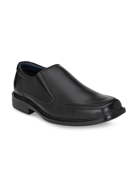 

Rodolfo Darrell Men Black Solid Leather Formal Slip-On Shoes